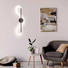 LED Fali lámpa EMMA LED/19W/230V fekete