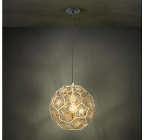 Eglo 39755 - Csillár zsinóron SKOURA 1xE27/60W/230V á. 41 cm