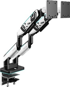 Dupla monitortartó 35" RGB fehér-fekete: Diablo X-Arm Dual