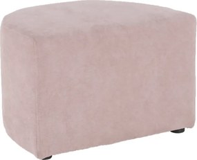 Klub fotel puffal, rózsaszín, ROSE