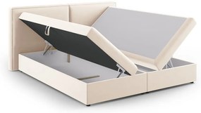 Krémszínű ágyneműtartós boxspring ágy 180x200 cm Arendal – Cosmopolitan Design