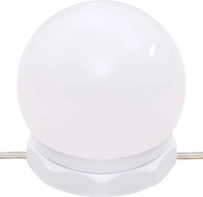 Füstös tölgy színű tükrös szekrény LED-ekkel 90 x 31,5 x 62 cm