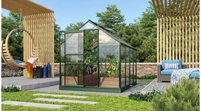 üvegház VITAVIA VENUS 5000 tiszta üveg 3 mm zöld színű LG1032