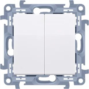 Simon 10 Lépcsőösszekötő Dupla LED-es, piktogram nélküli fehér CW6/2L