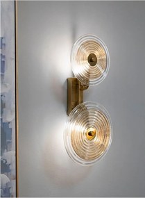 Aranyszínű üveg fali lámpa Venice – Mauro Ferretti