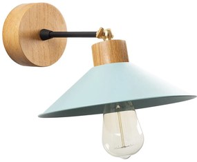 Türkiz-natúr színű fali lámpa ø 24 cm Manavgat – Opviq lights