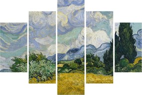 Kép - Vincent van Gogh, Wheat Field with Cypresses, reprodukciók (150x105 cm)