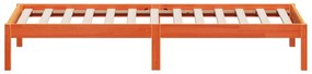 viaszbarna tömör fenyőfa kanapéágy matrac nélkül 90 x 200 cm