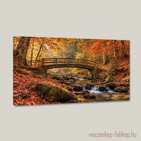 Őszi Átkelő vászonkép – prémium részletek 40x23 cm