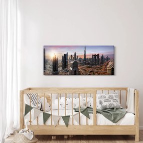 Kép - Dubai panorámája (120x50 cm)