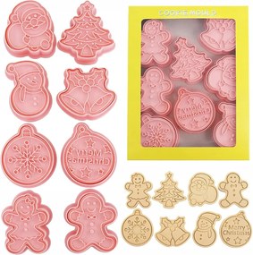 Mézeskalács/Sütemény Forma Készlet 8db-os. Karácsonyi Mézeskalács Szaggatók