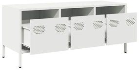 fehér hidegen hengerelt acél TV-szekrény 101,5 x 39 x 43,5 cm