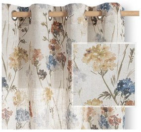 Krémszínű függöny 135x250 cm Flosi – Restilo