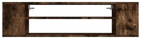 füstös tölgy színű szerelt fa függő TV-szekrény 100x30x26,5 cm