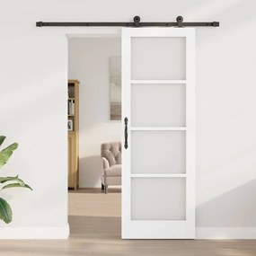 Csúszóajtó ORKDAL Fehér 73.5 x 211 cm Fa és fém