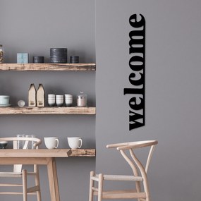 Fém fali dekoráció, Welcome-5