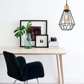 Brilagi - Csillár zsinóron WOODY BASKET 1xE27/60W/230V tölgy