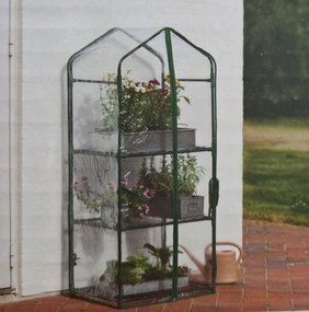 Mini Kerti Üvegház Erkély Terasz Kert 3 Polc Fólia Alagút 126 H