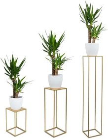 Virágállvány 100x24 cm arany színben