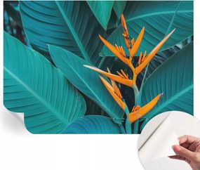 Öntapadós tapéta Divatos 3D fali ragasztóval Leveles virágok 208x146 cm