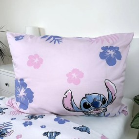 Disney Lilo és Stitch, A csillagkutya Pink ágyneműhuzat 140×200cm, 70×90 cm