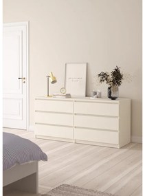 Simplicity II komód 154 x 50 x 70 cm, fehér