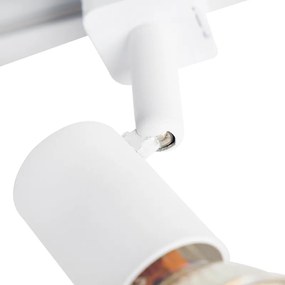 Modern sínrendszer 5 spotlámpával, 1 fázisú fehér - Jeany