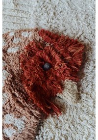 Barna mosható kézi szövésű pamut gyerek szőnyeg 110x100 cm Chicken – Lorena Canals