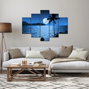 Kép - Hold a tenger felett (150x105 cm)