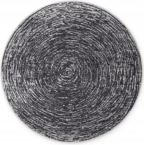 Kerek szőnyeg nappaliba 120cm modern mintás,grafitszürke