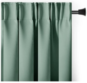 Világoszöld sötétítő termo függöny 140x270 cm Pleat – Restilo