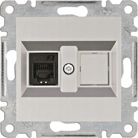 Hager Lumina ezüst telefon aljzat x1