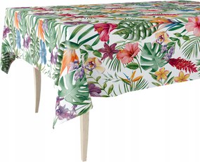 Cerata Vastag Abrosz Fehér Színes Monster Virágokkal 140x400