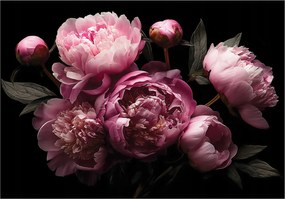 Fotótapéta Virágok Bazsarózsa Rózsaszín Hálószoba Nappali Tapéta Flizelina 200x140