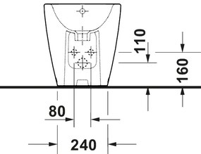Duravit 2294100000 - D-NEO álló bidé, kerámia, fényes fehér