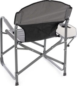 DIVERO Kempingszék szett 4 db 300D szürke + asztal
