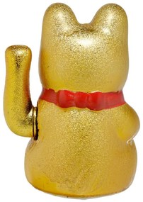 Maneki Neko Szerencsehozó Kerámia Macska, Integető Cica - 21cm