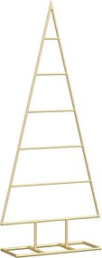 vidaXL Fém karácsonyfa állvánnyal Arany 90 cm Porszórt Acél