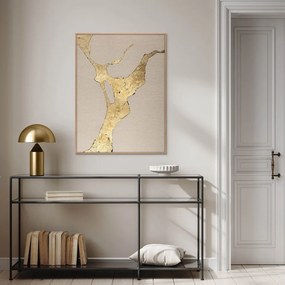 Kézzel festett kép 90x120 cm Wild Horizon Gold – Malerifabrikken