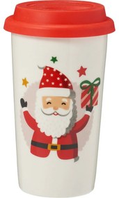 Kameninový pohár s víčkem Santa 400 ml