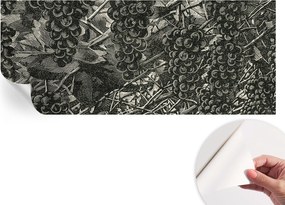 Divatos öntapadós fali tapéta Szőlő furnér nyomtatás 250x104 cm