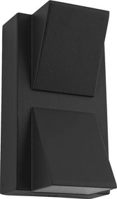 PREZENT 31315 NAUTIC Modern Kültéri Fali Lámpa Fekete, Átlátszó LED IP44