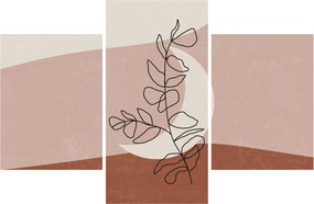 Kép - Boho levelek N⁰2 (90x60 cm)