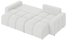 Fehér kinyitható sarokkanapé (variálható) Luki – Ropez