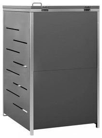 acél tároló gurítható szemeteskukához 69 x 77,5 x 112,5 cm