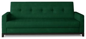 Zöld bársony kinyitható-tárolóhelyes kanapé 216 cm Selene – ELTAP
