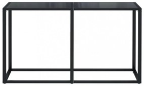 fekete edzett üveg tálalóasztal 140 x 35 x 75,5 cm