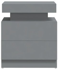 Szürke szerelt fa éjjeliszekrény 45 x 35 x 52 cm