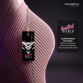 Rózsaszín szövet gamer szék X-Horn 2.0 Rainbow Pink, Normal