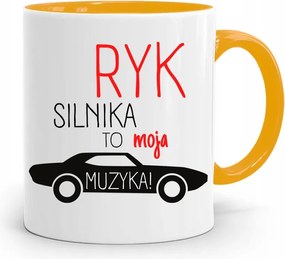 Sárga Bögre Motorbömbölés Az Én Zeném, fényképes nyomtatással